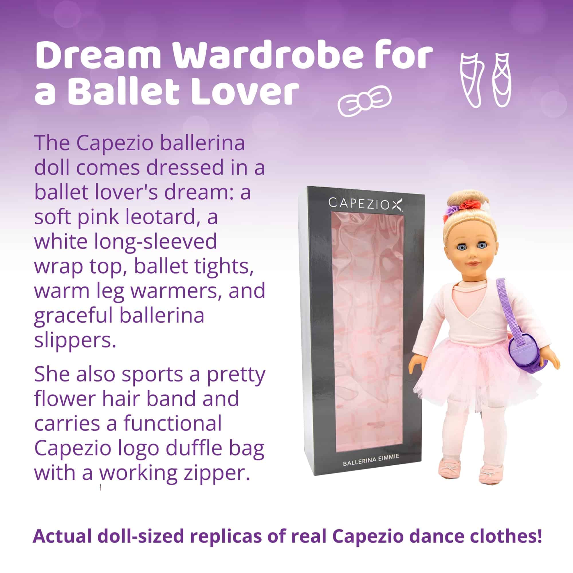 Muñeca Bailarina de 18 pulgadas - Muñeca con Cabello Rubio - Imagen 4