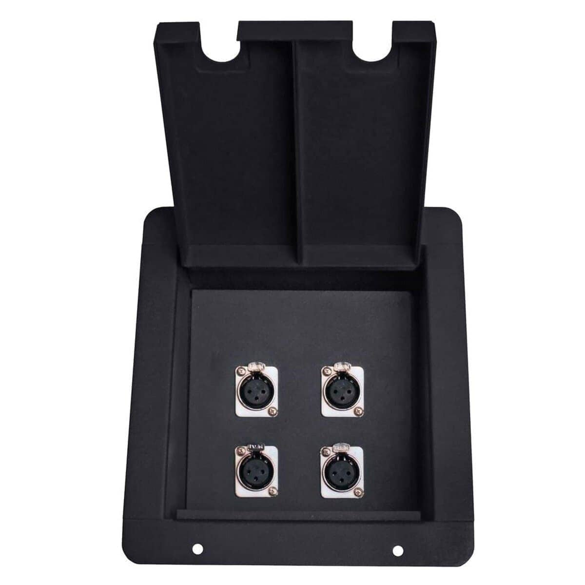 Caja de Escenario Empotrada de MCSPROAUDIO con 4 Conectores