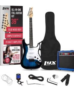 Paquete de Guitarra Eléctrica LyxPro de 39 pulgadas con