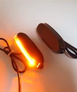 Placa de bloqueo de espejo negro con LED compatible con