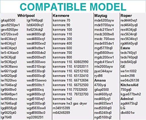 Kit de Repuesto para Secadoras 3392519 Fusible Térmico - Imagen 7