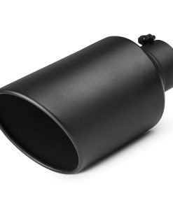 A-KARCK 4" Tubo de Escape de Entrada, Universal Negro