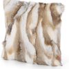 Fundas de cojín de lujo real de piel de conejo yingda1992