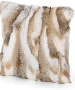 Fundas de cojín de lujo real de piel de conejo yingda1992