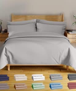 Juego de Sábanas de BAMBÚ de Lujo de la Serie 6 Pcs Queen -