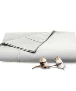 Sábana Plana de Algodón Puro 100% Full Color Blanco Roto (1