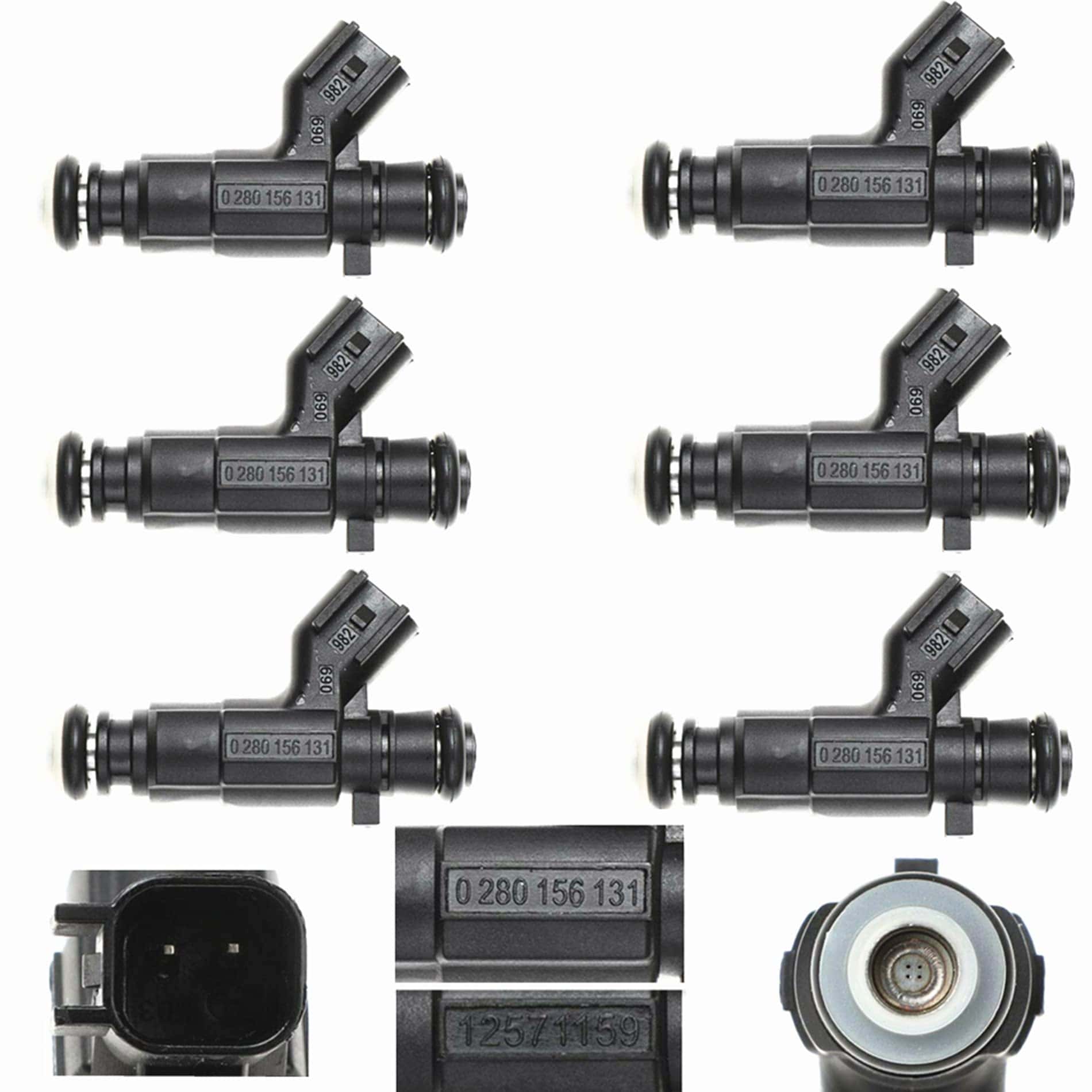 Inyectores de Combustible IXGKHC 6PCS 0280156131 Compatible