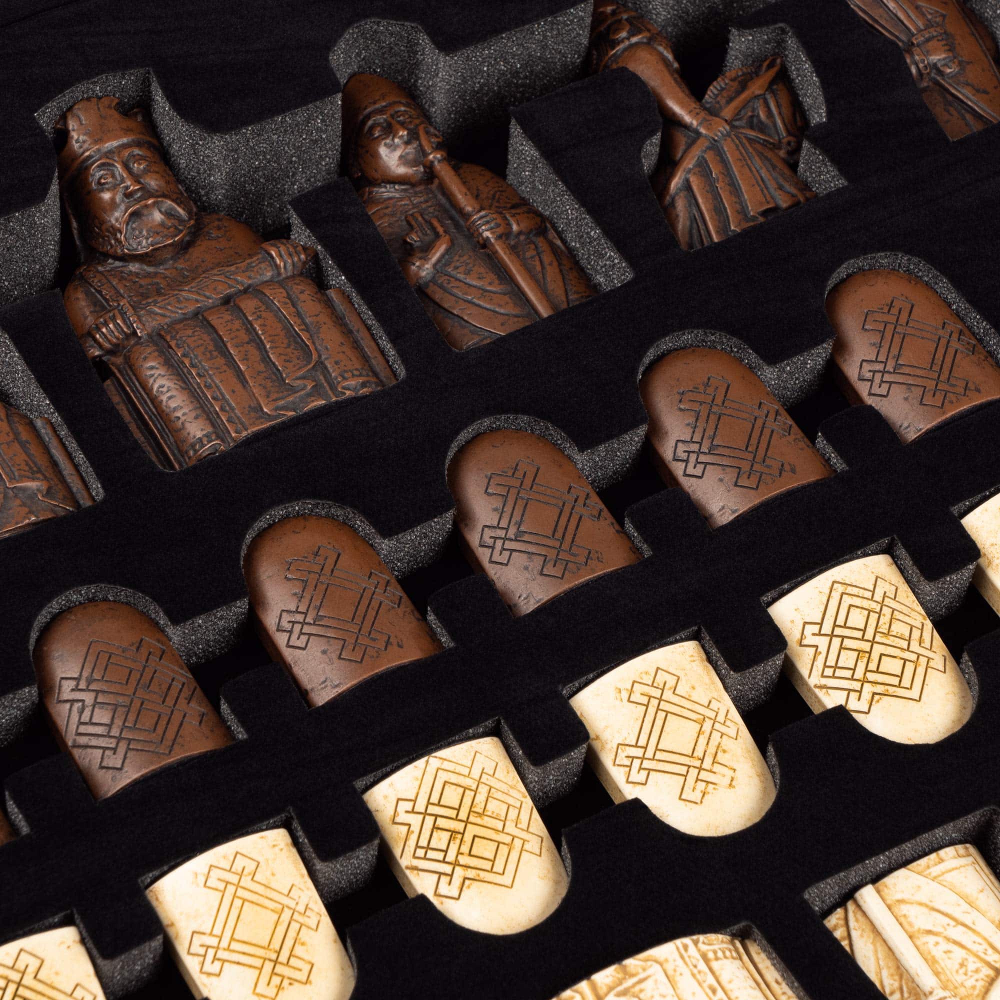 Juego de Ajedrez Isle of Lewis - Edición de 4 Reinas - - Imagen 10