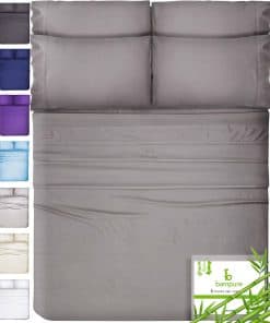 Juego de Sábanas de BAMBÚ de la Serie de Lujo BAMPURE 6
