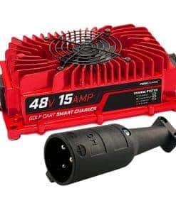 Cargador de batería FORM 15 AMP para carros de golf de 48