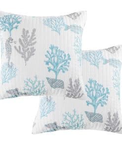 Juego de 2 fundas de cojín Euro Levtex Home Cape Coral,