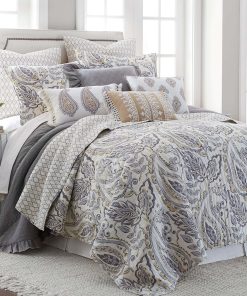 Set de Edredón Levtex Home - Tamsin Gris - Edredón King +