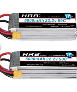 Batería de Lipo HRB 6S 6000mAh 22.2V 50C XT60 Batería de