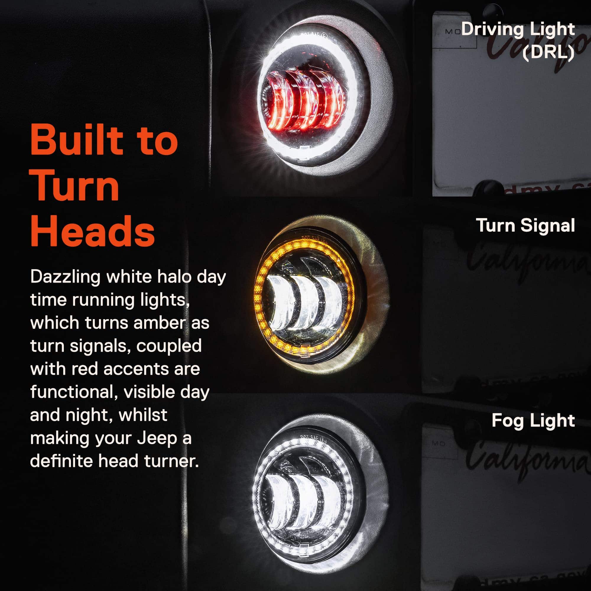 Juego de Faros LED TRUE MODS de 7 pulgadas H6024 + Faros de - Imagen 7