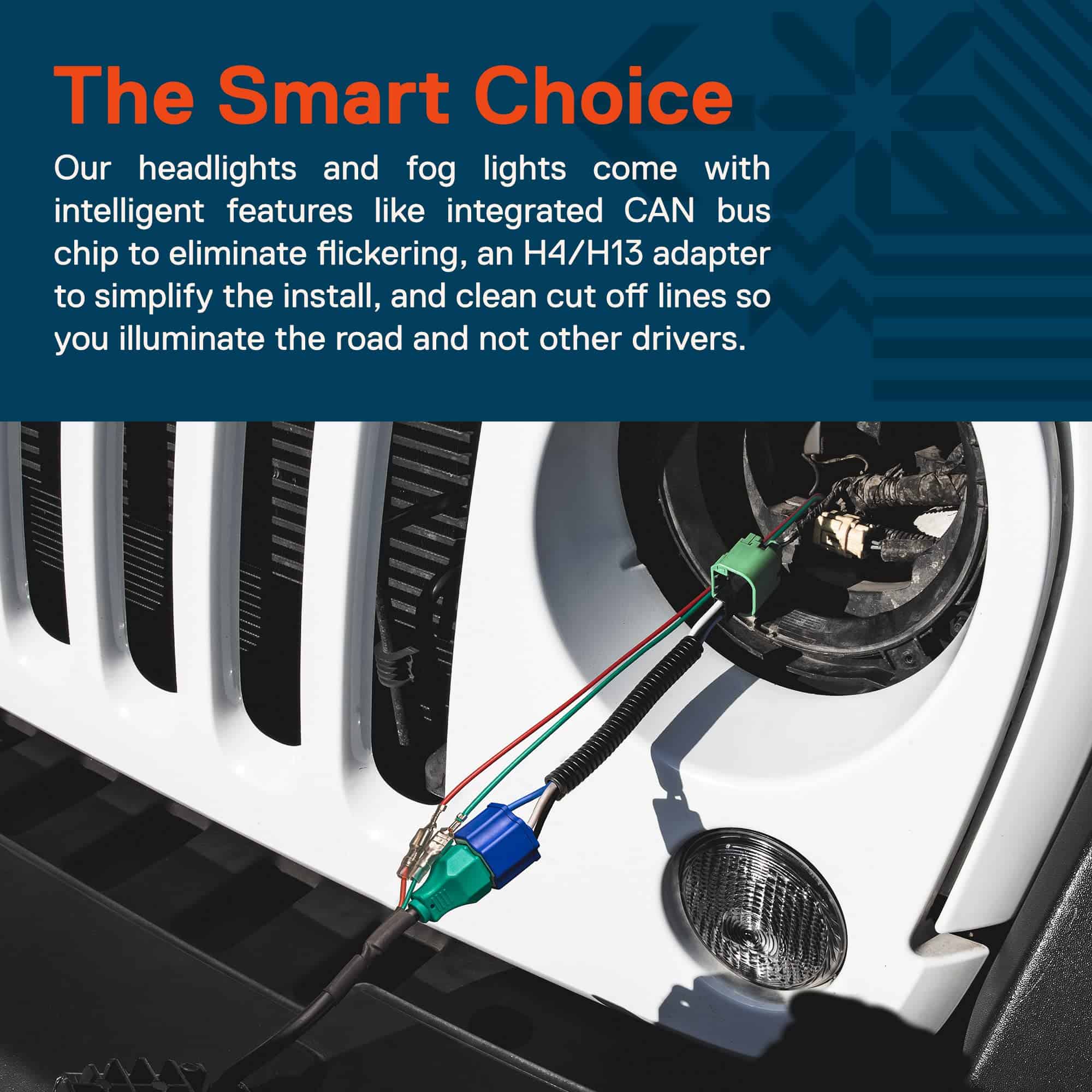 Juego de Faros LED TRUE MODS de 7 pulgadas H6024 + Faros de - Imagen 8