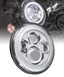 Faros Frontales LED de Harley TRUE MODS de 7" [Acabado