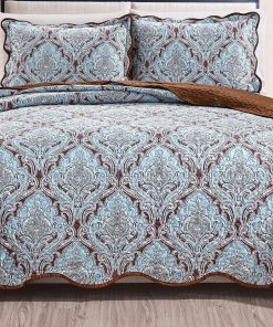 Juego de Colcha Reversible de Gran tamaño (115" X 93") de 3