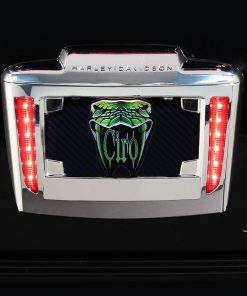 Portaplaca de matrícula iluminado Ciro para Tri Glide