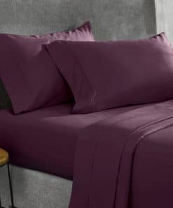 Juego de sábanas California Design Den -Soft Plum