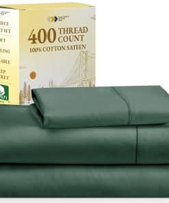 Juego de sábanas Twin XL de algodón 100% suave de