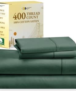 Juego de sábanas California Design Den -Verde Cazador