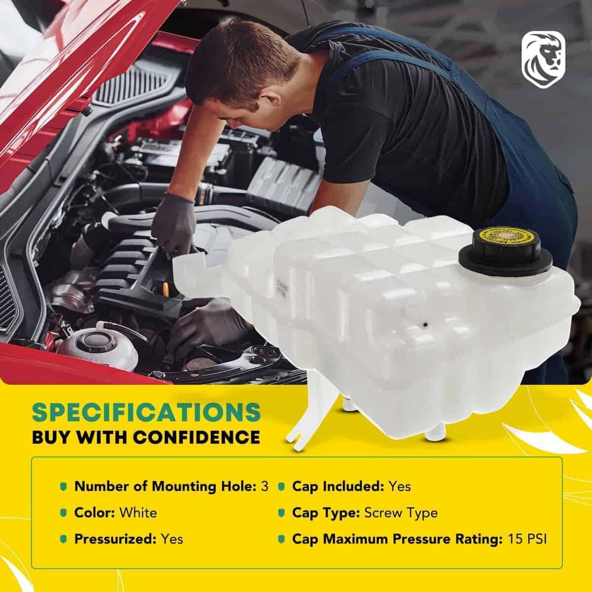 Tanque de Expansión del Refrigerante del Motor con Sensor - Imagen 3