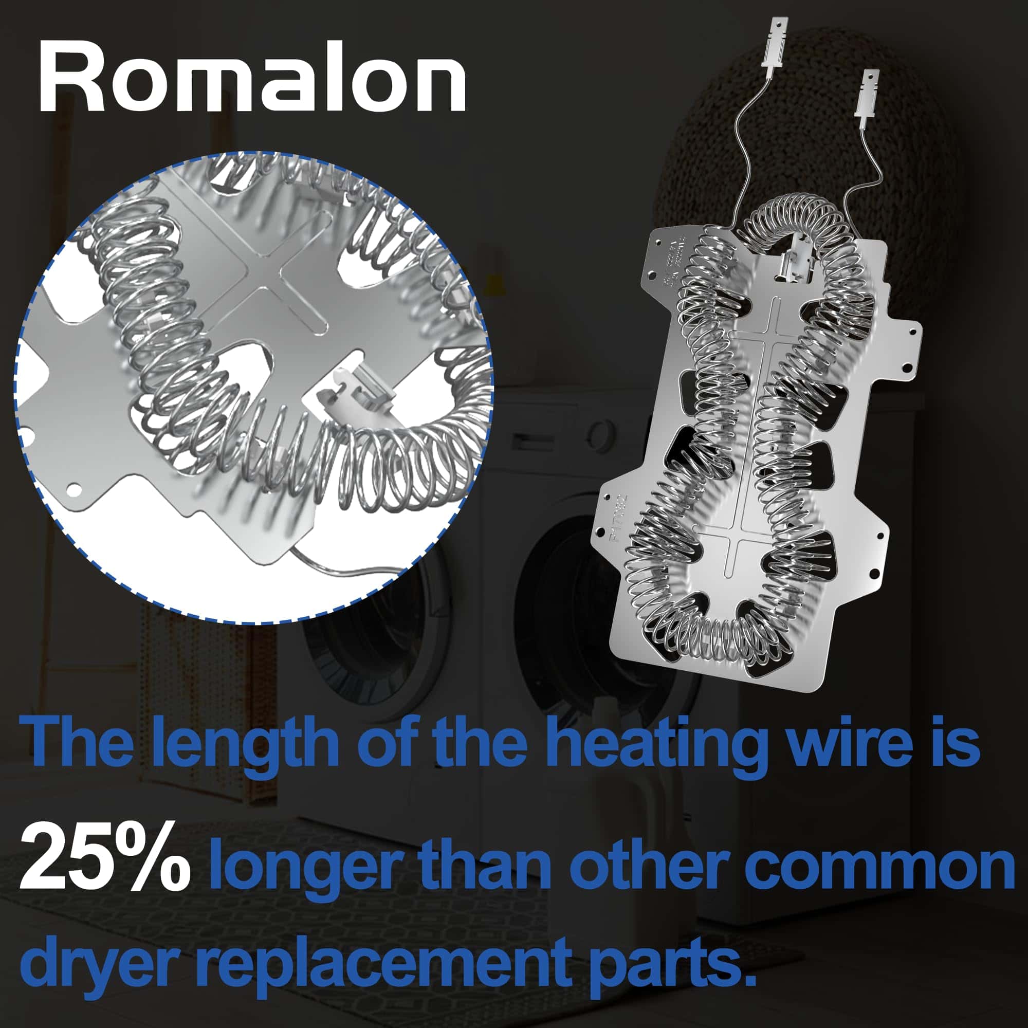 Elemento Calefactor para Secadora Romalon DC47-00019A - Imagen 4