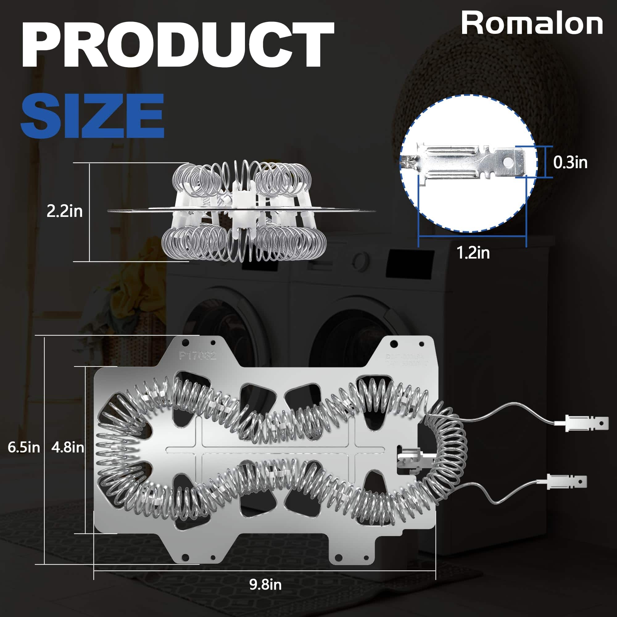 Elemento Calefactor para Secadora Romalon DC47-00019A - Imagen 6