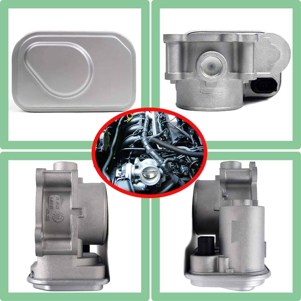 Cuerpo del acelerador electrónico 04891735AC con IAC TPS, - Imagen 8