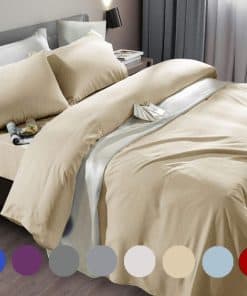 Juego de sábanas SONORO KATE de microfibra -Beige