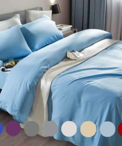 Juego de sábanas SONORO KATE Super Suave de -Azul Lago