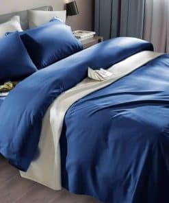 Juego de sábanas SONORO KATE Super Suaves de -Azul Marino