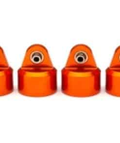 Tapas de amortiguadores de aluminio Traxxas 8964T, Naranja,