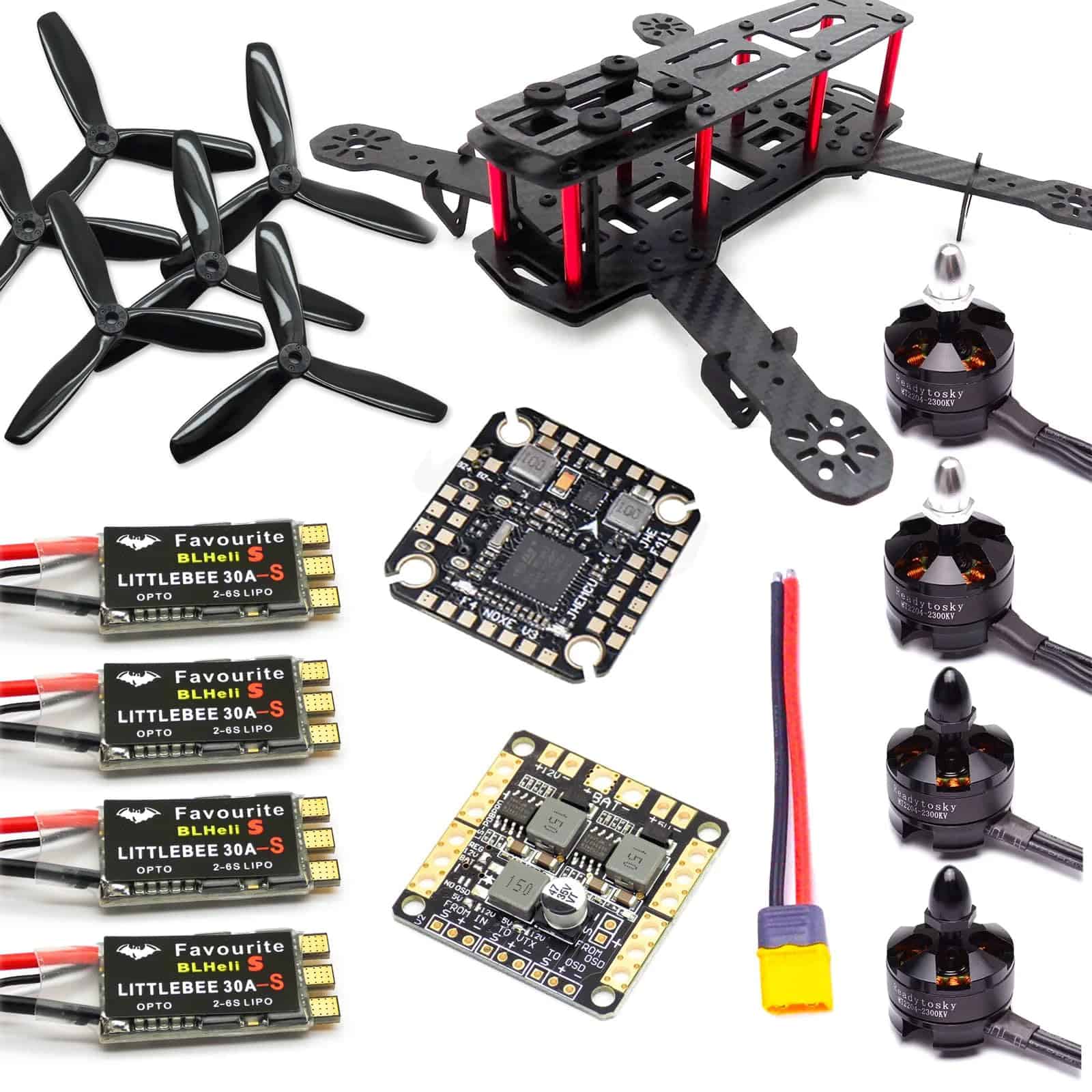 Kit de Drone de Carreras ZMR250 SpeedyFPV Controlador de