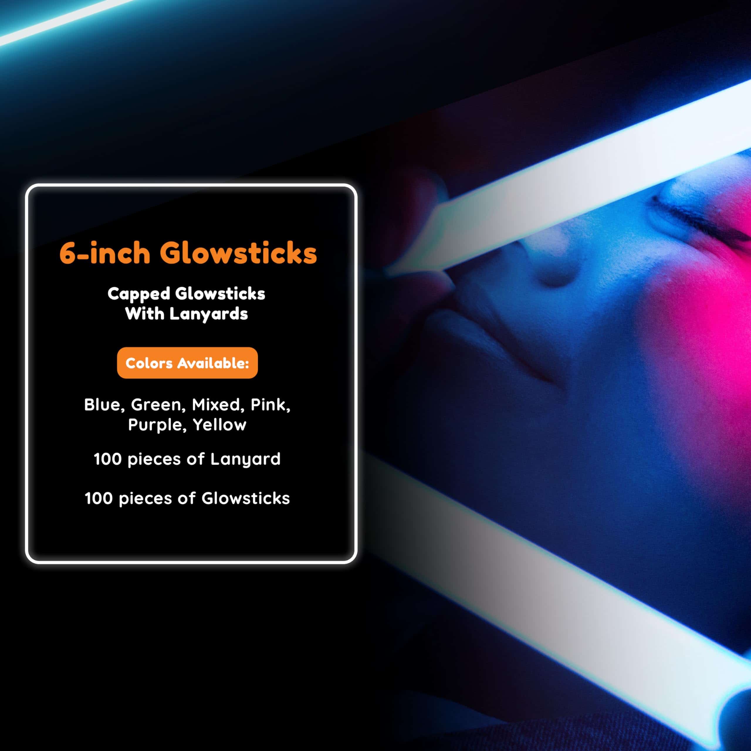 Varilla luminosa Glow Fever Glow in The Dark - Paquete de - Imagen 6