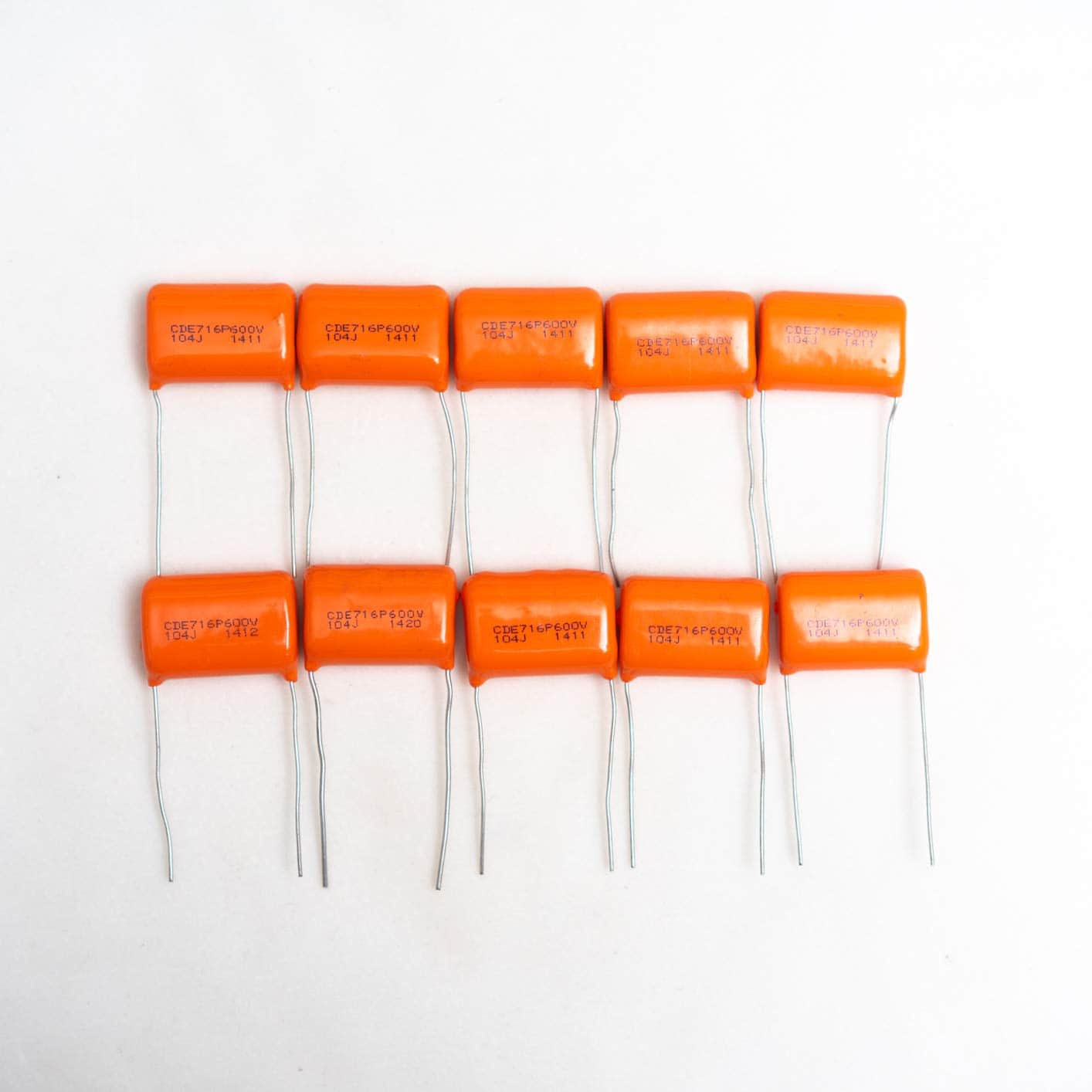 10 Pcs/Lote condensador Spurage CDE SBE 716P Orange Drop