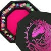 Fantasydice- Bandeja de dados rosa - War Unicorn - 8"