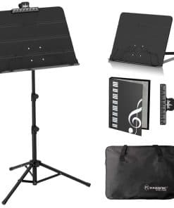 K KASONIC - Atril de partituras plegable de uso dual y