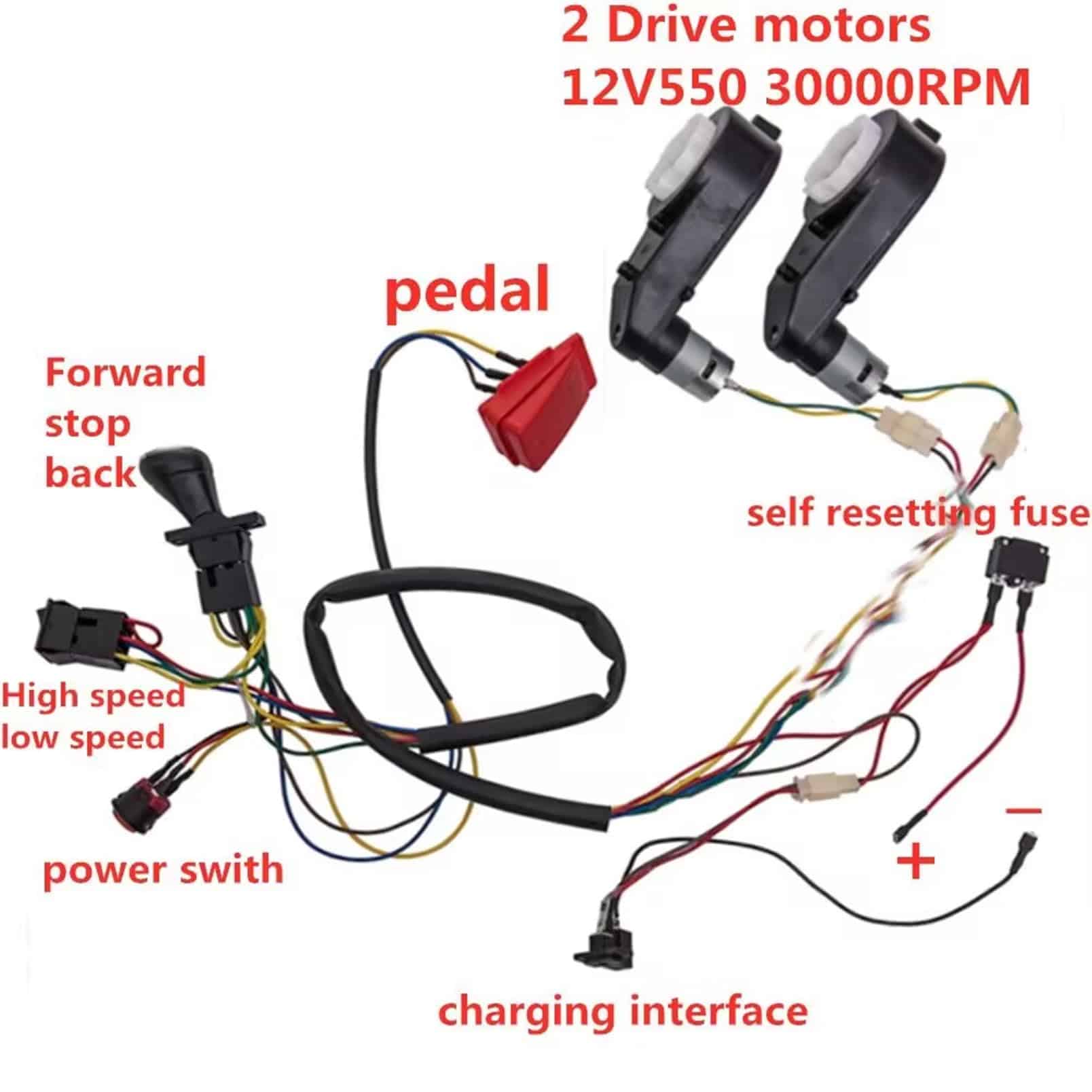 Accesorios para Coche Eléctrico para Niños para Armar, - Imagen 3