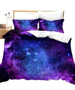 Juego de Funda de Edredón Galaxy King para Niñas Niños