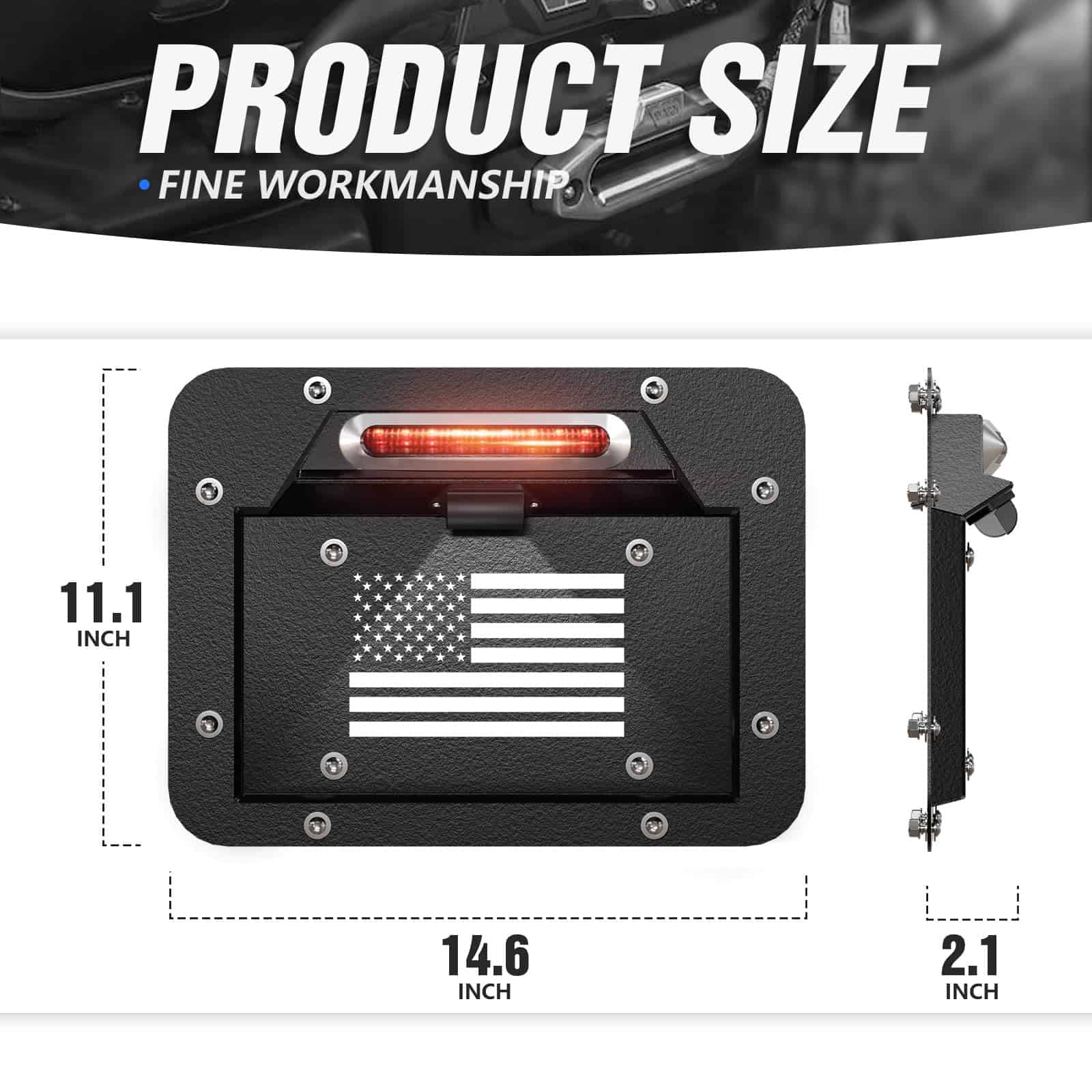 YZONA JK Soporte De Eliminación De Llantas De Repuesto con - Imagen 5
