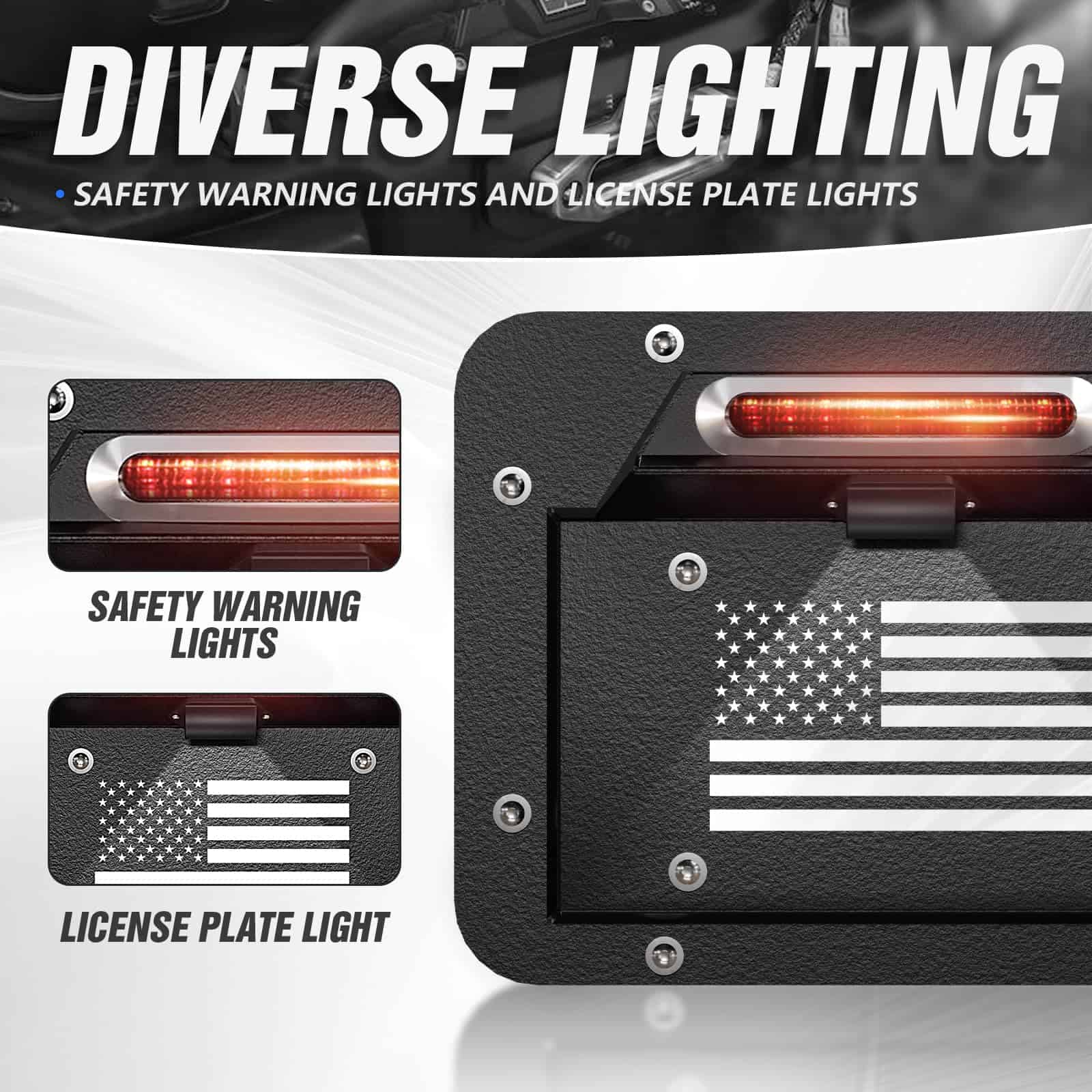 YZONA JK Soporte De Eliminación De Llantas De Repuesto con - Imagen 3