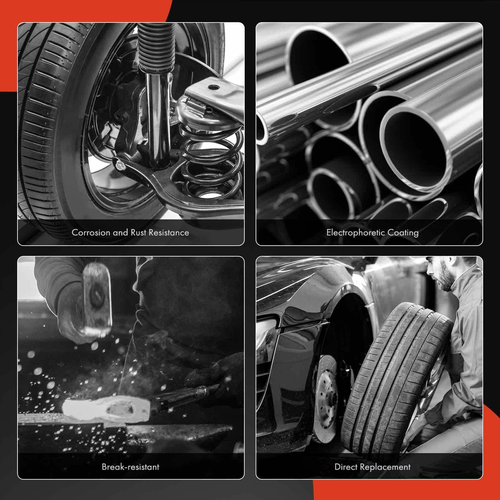 Juego de dirección delantera A-Premium compatible con - Imagen 8