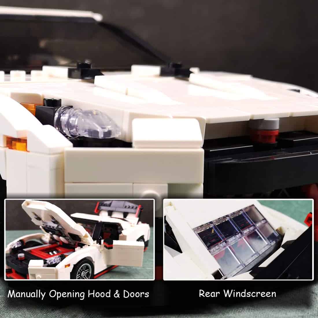 Nifeliz Mini Sports Car GTRS MOC Bloques de Construcción y - Imagen 4