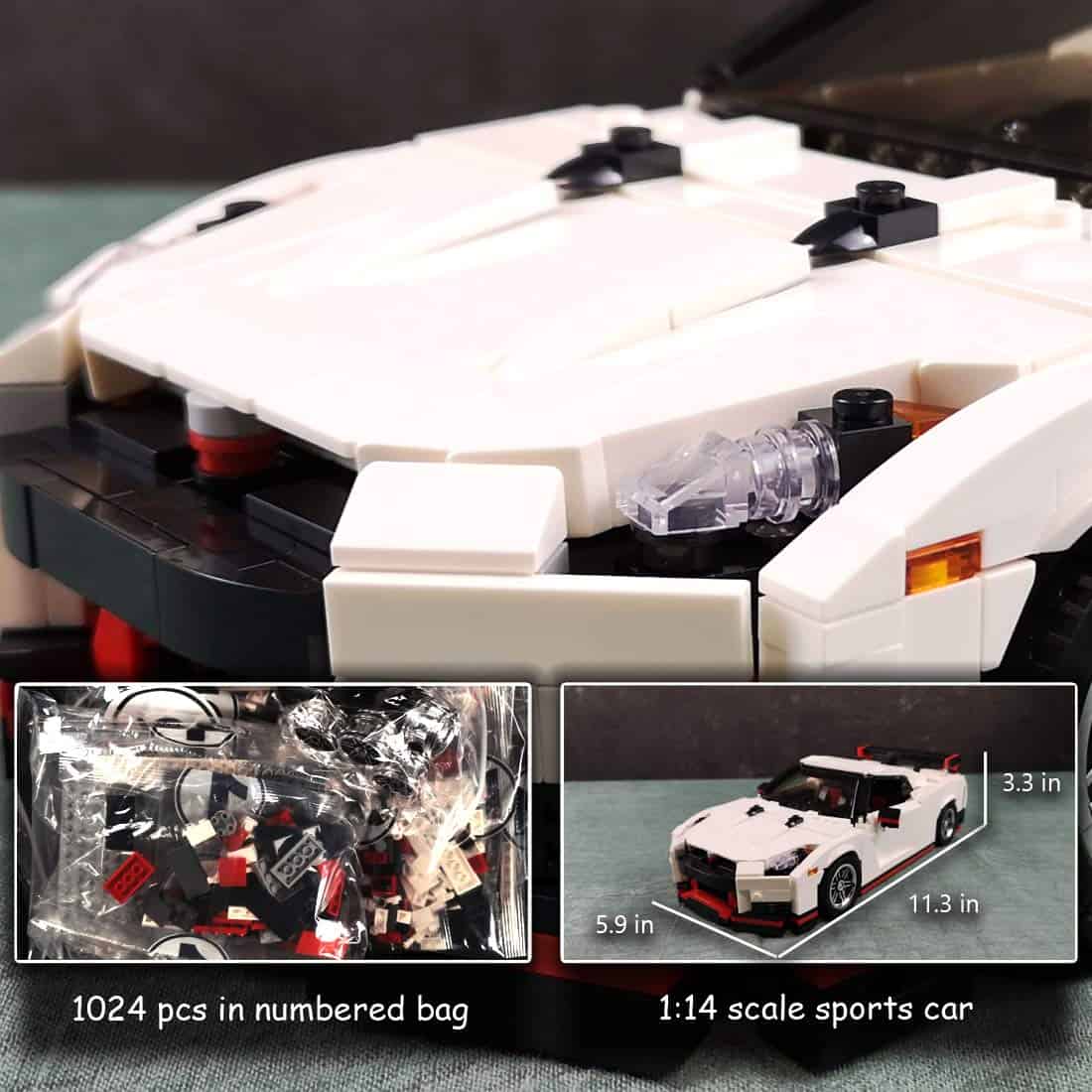 Nifeliz Mini Sports Car GTRS MOC Bloques de Construcción y - Imagen 3