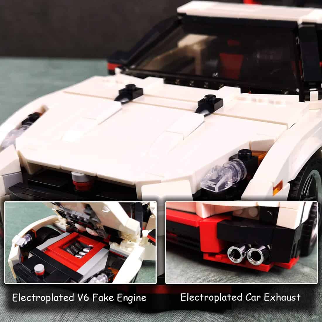 Nifeliz Mini Sports Car GTRS MOC Bloques de Construcción y - Imagen 5