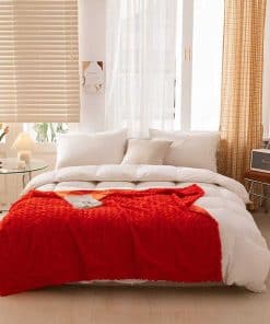 Manta lanzable esponjosa de terciopelo de lujo