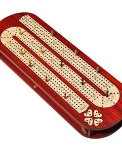 Tablero de Cribbage de 4 Pistas de Palm Royal -Blood Wood, M