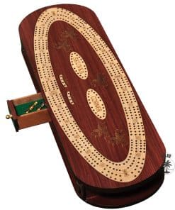 Tablero de Cribbage de Madera de 4 -Madera de Rosa / Madera