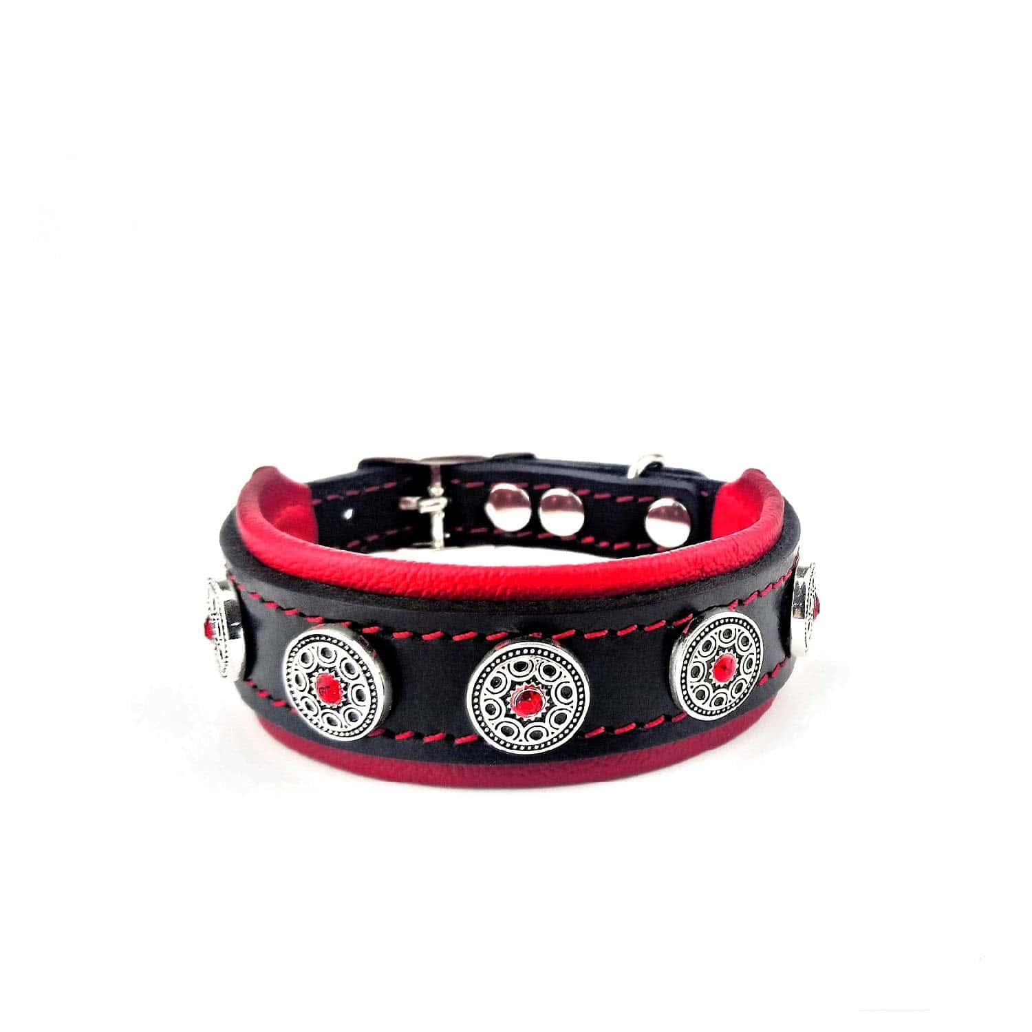 Collar de Cuero Genuino para Cachorro Bestia Bijou